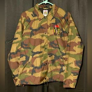 Vans Off the Wall lightweight camo windbreaker jacket (size:MED)